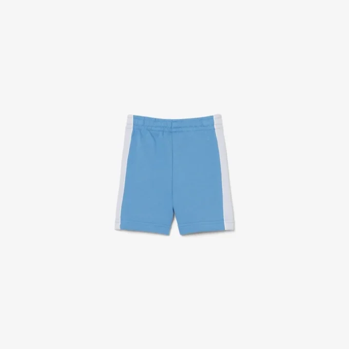 Fleece-shorts med fargeblokker
