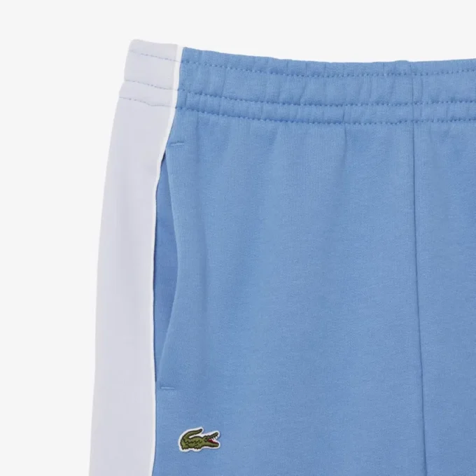 Fleece-shorts med fargeblokker