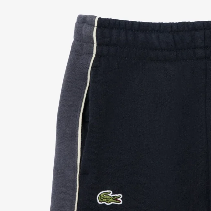 Fleece-shorts med fargeblokker