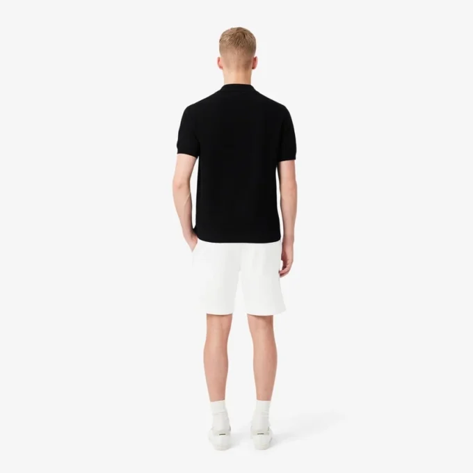 Fleece-shorts med logo-stripe i normal passform