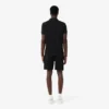 Fleece-shorts med logo-stripe i normal passform