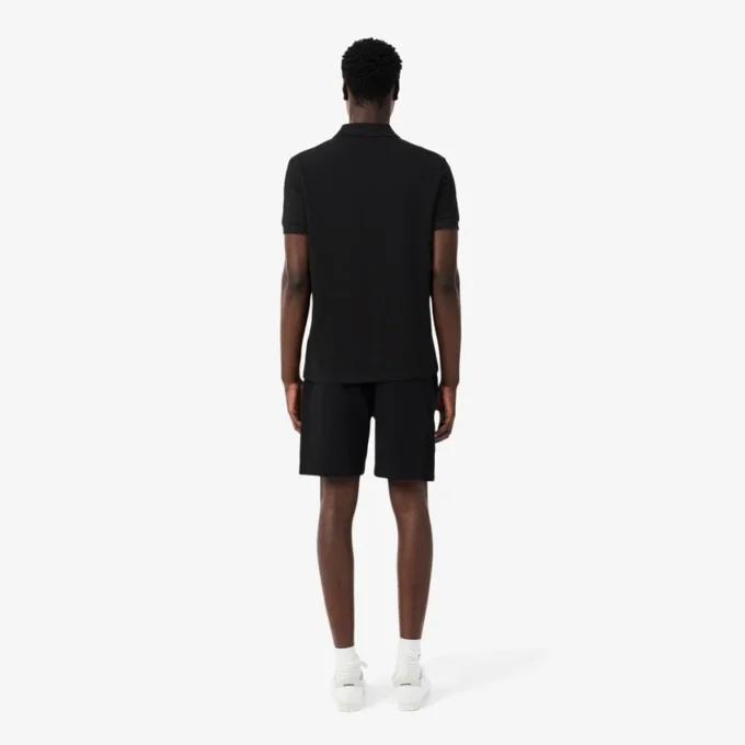 Fleece-shorts med logo-stripe i normal passform