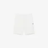 Fleece-shorts med logo-stripe i normal passform