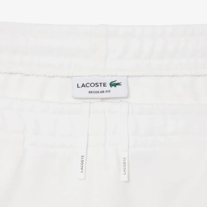 Fleece-shorts med logo-stripe i normal passform