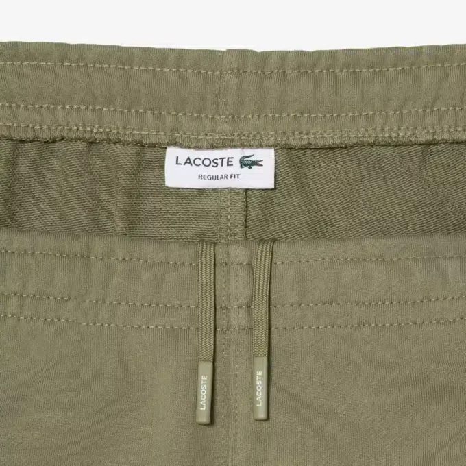 Fleece-shorts med logo-stripe i normal passform