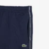 Fleece-shorts med logo-striper i normal passform
