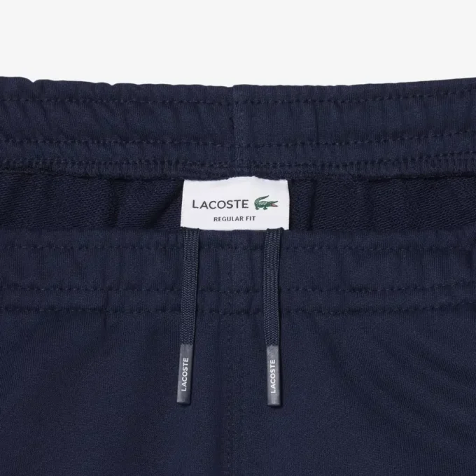 Fleece-shorts med logo-striper i normal passform
