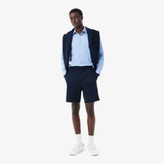 Fleece-shorts med normal passform