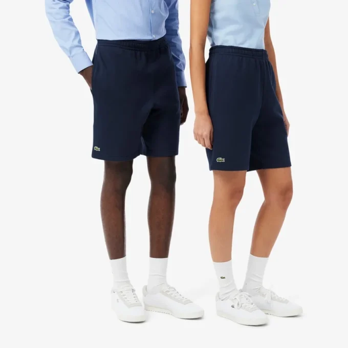 Fleece-shorts med normal passform