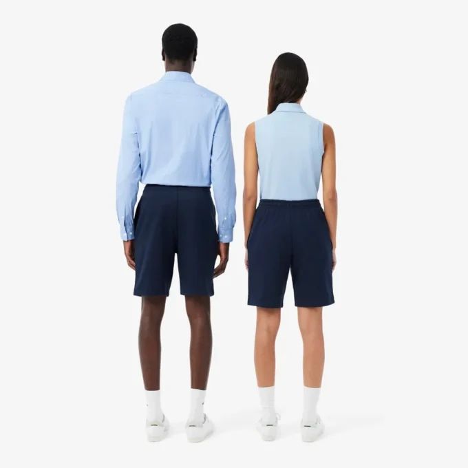 Fleece-shorts med normal passform