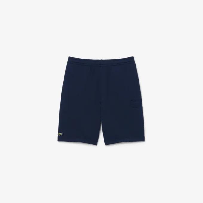 Fleece-shorts med normal passform