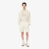 Fleece-shorts med regular fit og fargeblokker