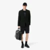 Fleece-shorts med regular fit og fargeblokker
