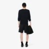 Fleece-shorts med regular fit og fargeblokker