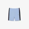 Fleece-shorts med regular fit og fargeblokker