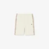 Fleece-shorts med regular fit og fargeblokker