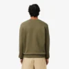 Fleece-sweatshirt med brodert motiv for menn