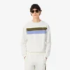 Fleece-sweatshirt med fargeblokker for menn