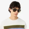 Fleece-sweatshirt med fargeblokker for menn