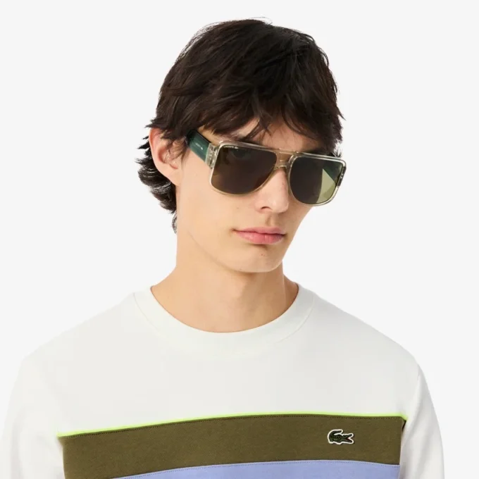 Fleece-sweatshirt med fargeblokker for menn