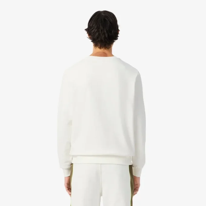 Fleece-sweatshirt med fargeblokker for menn