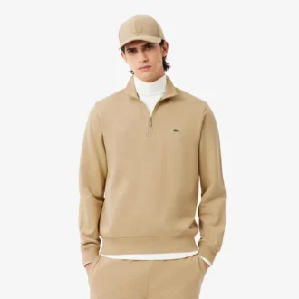 Fleece-sweatshirt med glidelås for menn