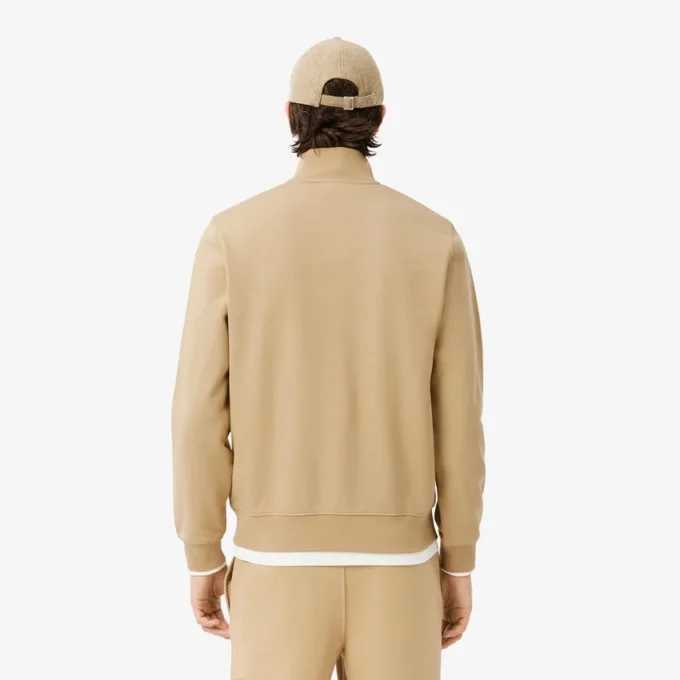 Fleece-sweatshirt med glidelås for menn