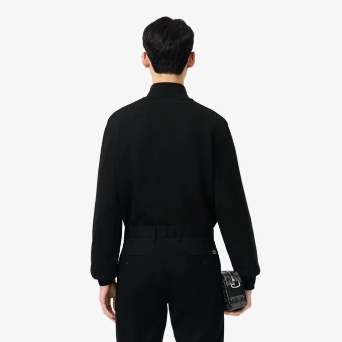 Fleece-sweatshirt med glidelås for menn