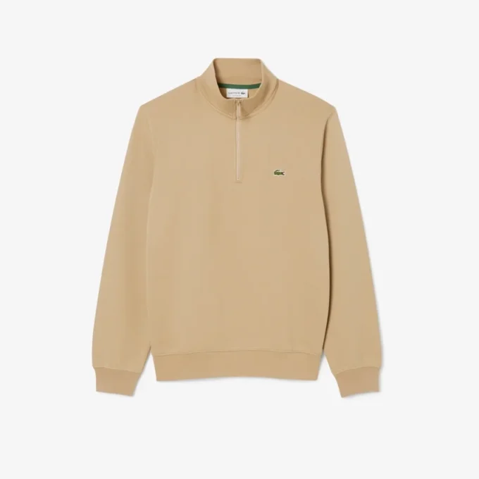 Fleece-sweatshirt med glidelås for menn