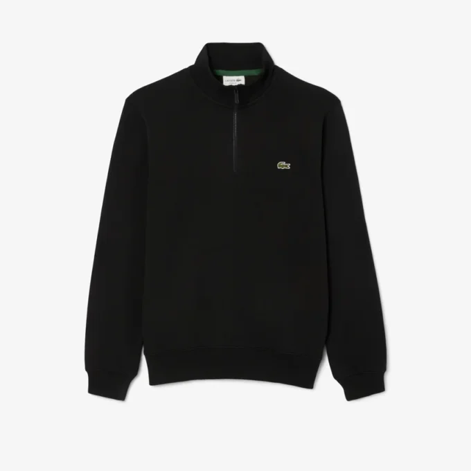Fleece-sweatshirt med glidelås for menn