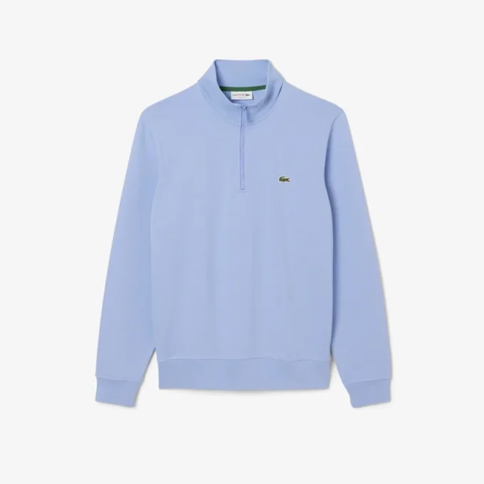 Fleece-sweatshirt med glidelås for menn