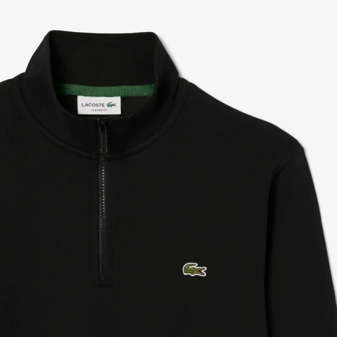 Fleece-sweatshirt med glidelås for menn