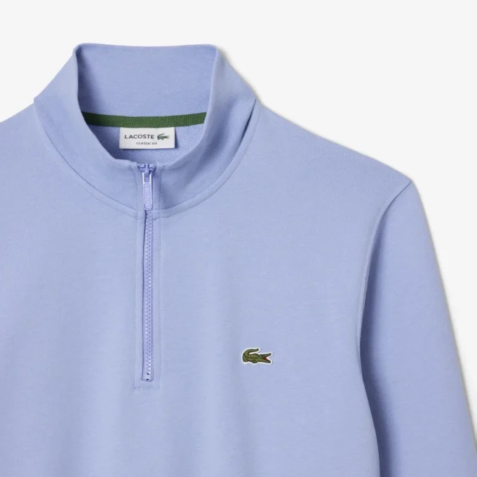 Fleece-sweatshirt med glidelås for menn