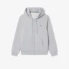 Fleece-sweatshirt med glidelås i klassisk passform for menn