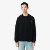 Fleece-sweatshirt med glidelås i klassisk passform for menn