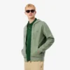 Fleece-sweatshirt med glidelås i klassisk passform for menn