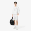 Fleece-sweatshirt med glidelås i klassisk passform for menn
