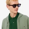 Fleece-sweatshirt med glidelås i klassisk passform for menn