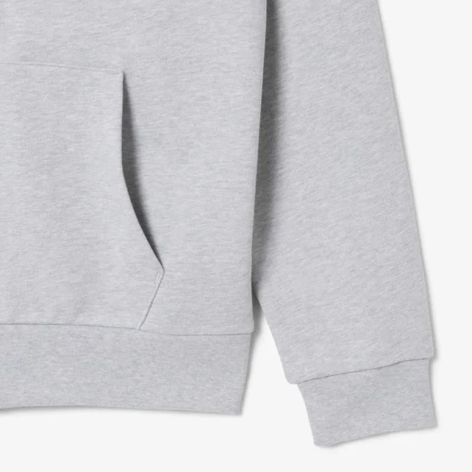 Fleece-sweatshirt med glidelås i klassisk passform for menn