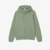Fleece-sweatshirt med glidelås i klassisk passform for menn