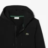 Fleece-sweatshirt med glidelås i klassisk passform for menn