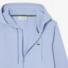 Fleece-sweatshirt med glidelås i klassisk passform for menn