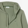 Fleece-sweatshirt med glidelås i klassisk passform for menn