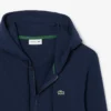 Fleece-sweatshirt med glidelås i klassisk passform for menn