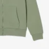 Fleece-sweatshirt med glidelås i klassisk passform for menn