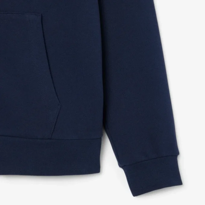 Fleece-sweatshirt med glidelås i klassisk passform for menn