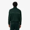 Fleece-sweatshirt med glidelås og sateng-effekt for menn