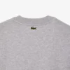 Fleece-sweatshirt med grafisk trykk for menn