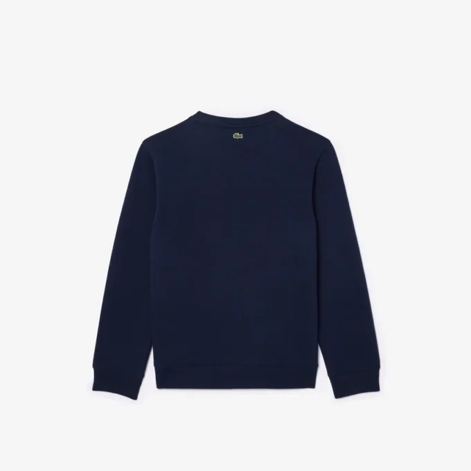 Fleece-sweatshirt med krokodilletrykk for barn