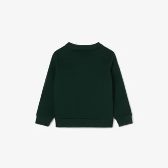 Fleece-sweatshirt med logo-striper for gutter